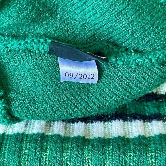 Denton Country Club Texas Stripe Cuffed Rugby Pom Pom Knit Beanie - Picture 16 of 16